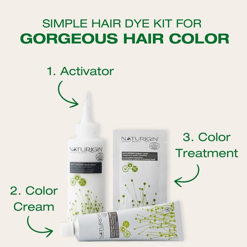 Naturigin Permanent Hair Dye, 5.0 Light Chocolate Brown – Ammonia Free, 100% Gray Coverage, Vegan, Salon Quality Hair Dye