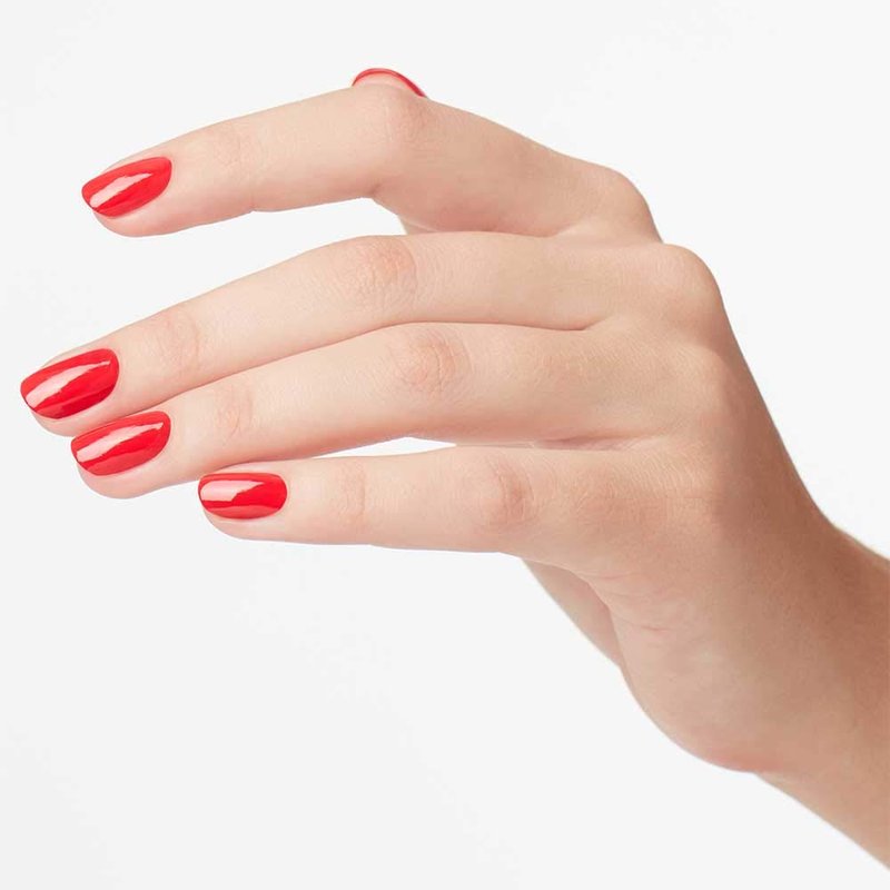 OPI Nail Lacquer Cajun Shrimp | Opaque Bright Orange Crème Chip Resistant Nail Polish | Fast Drying, Streak Free