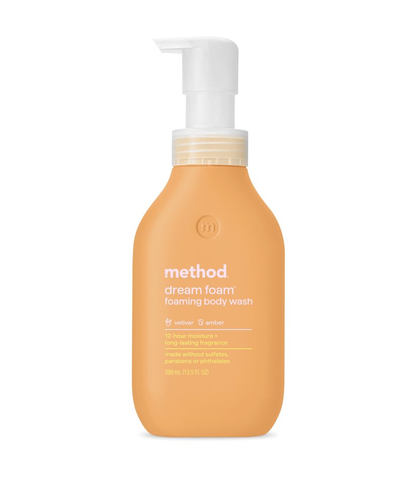 Method Dream Foam, Foaming Body Wash, Vetiver + Amber, 13.5 oz