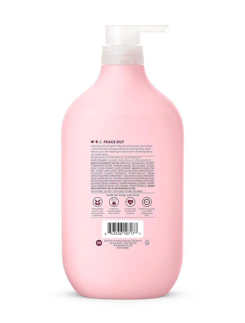 Pure Peace Body Wash - Paraben & Phthalate Free | 28 oz Size