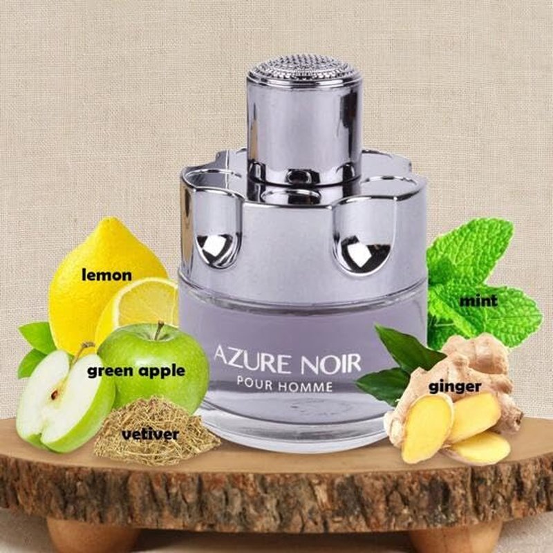 Azure Noir Cologne for Men - Long-Lasting Eau de Toilette Fragrance | 3.4oz/100ml Natural Spray