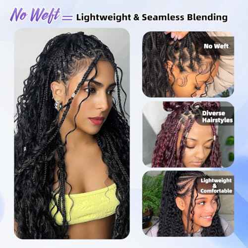 Deep Wave Human Braiding Hair for Boho Braids ? 14 Inch 120g 3 Bundles/Pack Highlights Balayage Chocolate Brown to Caramel Blonde, 12A Brazilian Hair Bulk No Weft, Wet & Wavy Curly Knotless Extensions