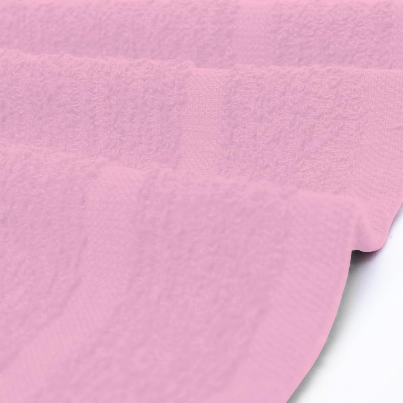 Avalon Towels Cotton Washcloths 24-Pack – 12 x 12 Inch Pink Super Soft & Absorbent Ring-Spun Cotton Wash Cloths for Face, Bath, Spa, Gym, Hotel & Cleaning