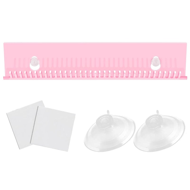 Hair Extension Hanger - Weft Storage Rack for Washing & Styling | Pink Professional Organizer for Clip-In Extensions