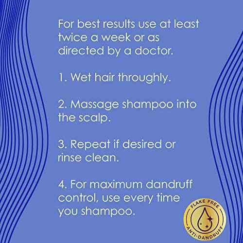 True+Real Classic Everyday Clean Anti-Dandruff Shampoo, Pyrithione Zinc 1%, Daily Use Scalp Care for All Hair Types, 14.2 Fl Oz, 6 pk