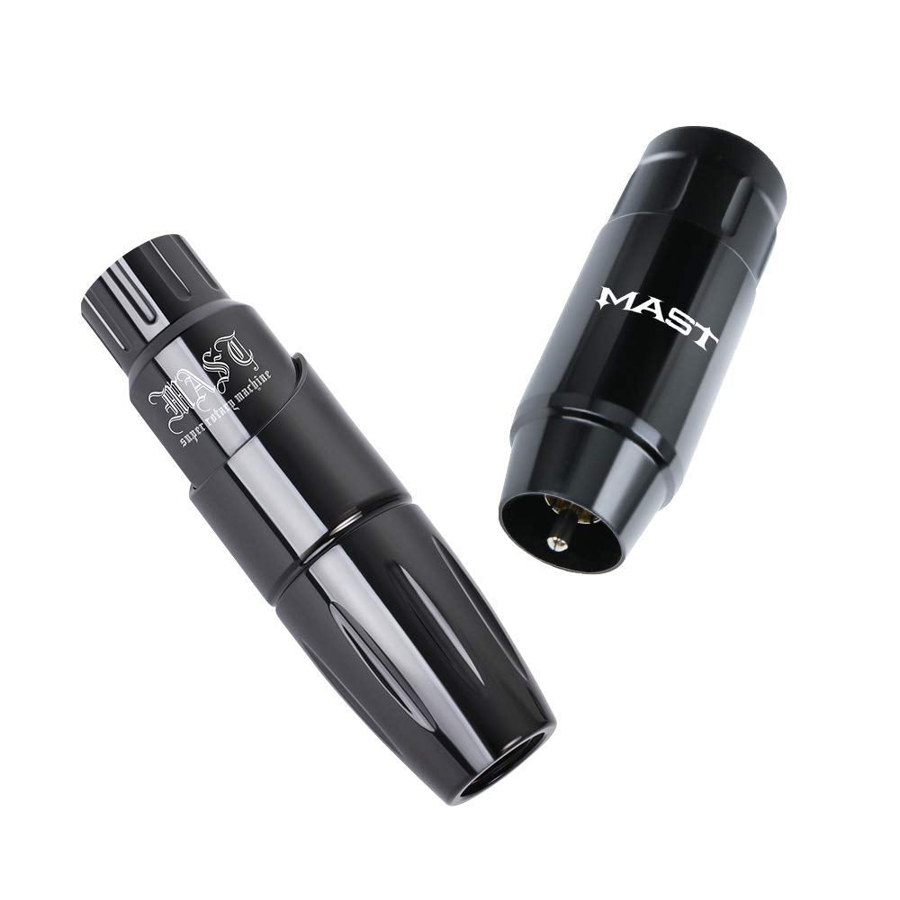 Mast Tour Cordless Tattoo Pen Machine Kit, Professional Rotary Cartridges Tattoo Gun, Replacement Tattoo Battery Power Supply QP-001