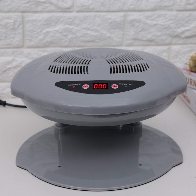 Professional Nail Dryer,Air Nail Dryer for Both Hands and Feet,400W Air Nail Fan Blow Dryer for Regular Nail Polish Automatic Cool Breeze Home and Salon Use Grey US Plug 110V
