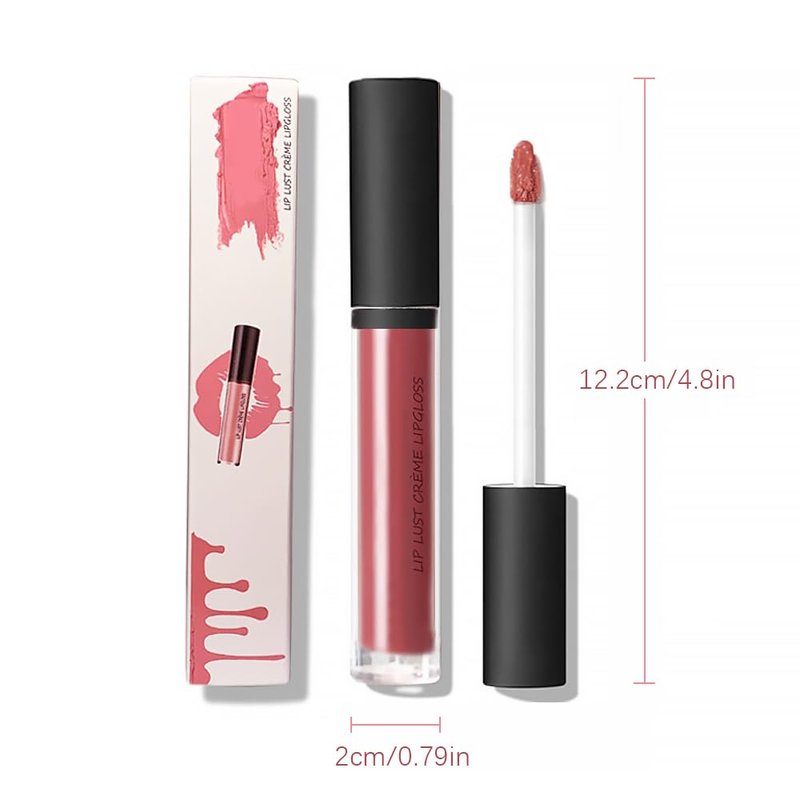 Long-Lasting Velvet Lipstick - 12 Color Cream Texture, Moisturizing Non-Stick Lip Gloss | Hydrating Lip Tint (#05)