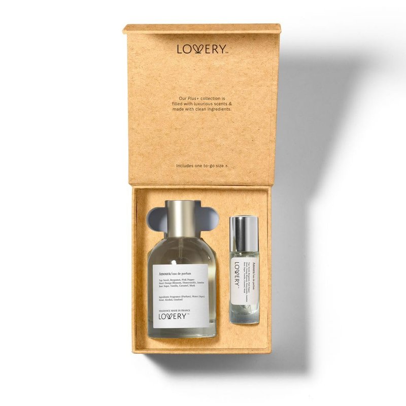 Amoura Eau De Parfum - Marshmallow & Floral Scent | Long-Lasting Women's Fragrance 100mL + Travel Spray 10mL