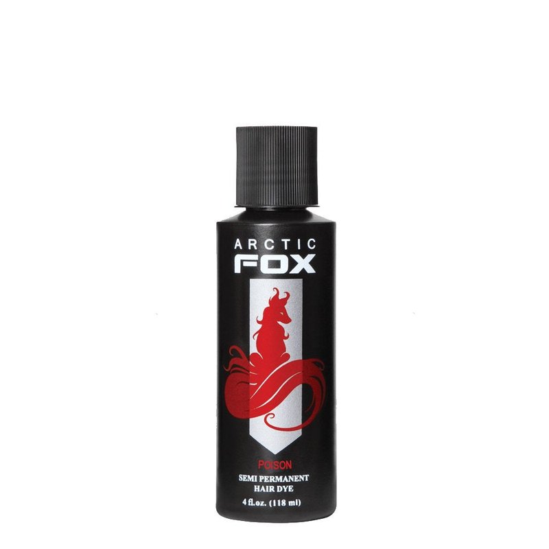 ARCTIC FOX Semi-Permanent Hair Color Dye - Vegan & Cruelty-Free, 4 Fl Oz | POISON Shade