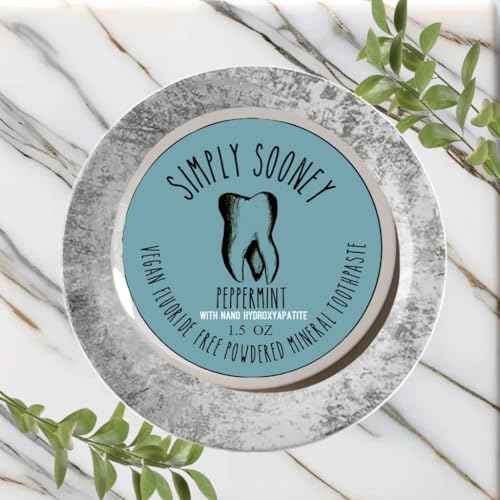 Simply Sooney Remineralizing Vegan Mineral Tooth Powder I Peppermint Nano-hydroxyapatite Formula I Natural Whitening I Stronger Teeth 1.5oz (1.5 oz jar)