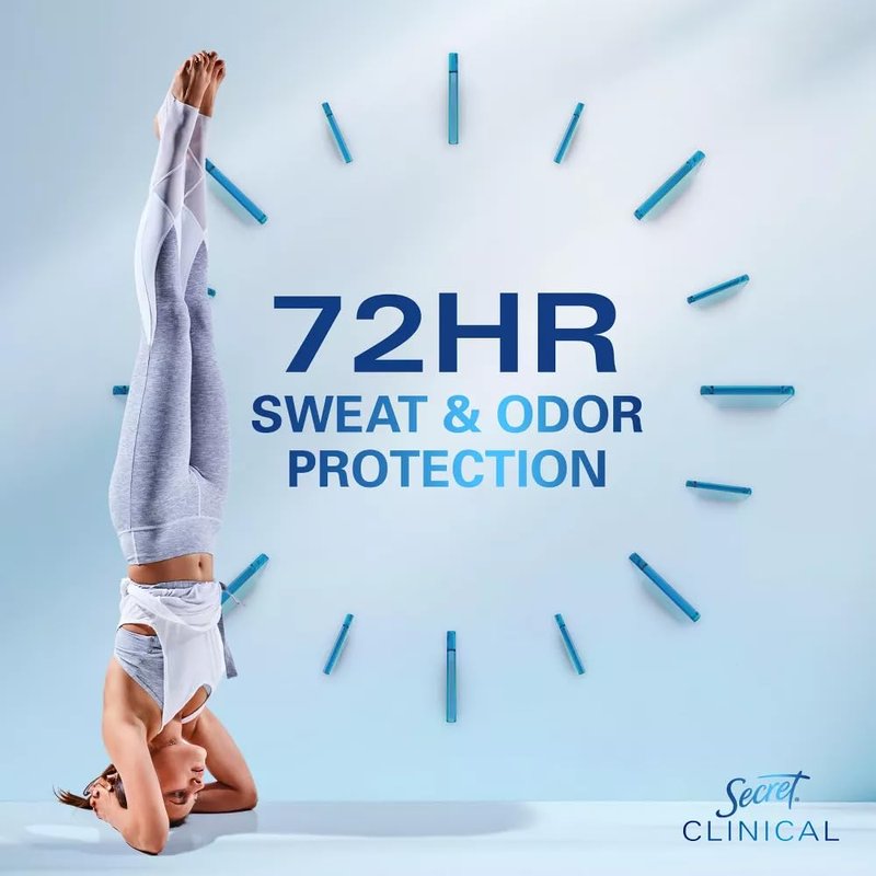Secret Clinical Strength Clear Gel Antiperspirant & Deodorant for Women - Completely Clean – 2.6oz