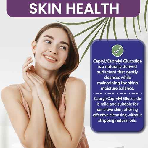Dr Joe Lab Capryl Glucoside Liquid Surfactant - Caprylyl Natural, Plant Derived - DIY Skin Care - Shower Gels, Foaming, Body Soap, Shampoos Baby Products Face Cleansers - COCOJOJO (128 oz)