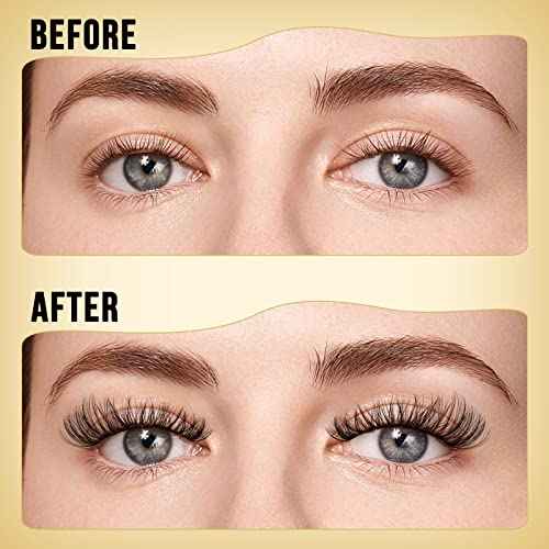 QUEWEL Lash Clusters 320Pcs Cluster Lashes 40D D Curl Lash Cluster Eyelash Extensions Mix9-16mm Individual Eyelashes Clusters Wispy Lash Clusters Thin Band Soft to Use at Home(40D D Mix9-16)