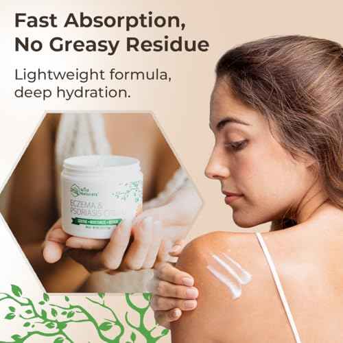 Wild Naturals Eczema & Psoriasis Cream for Dry, Itchy Skin ? Eczema Relief for Adults & Kids ? Moisturizing Psoriasis Cream with Manuka Honey