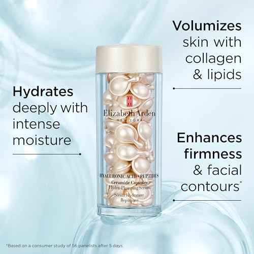Elizabeth Arden Hyaluronic Acid + Peptides Ceramide Capsules Hydra-Plumping Serum, Skincare Gift for Women
