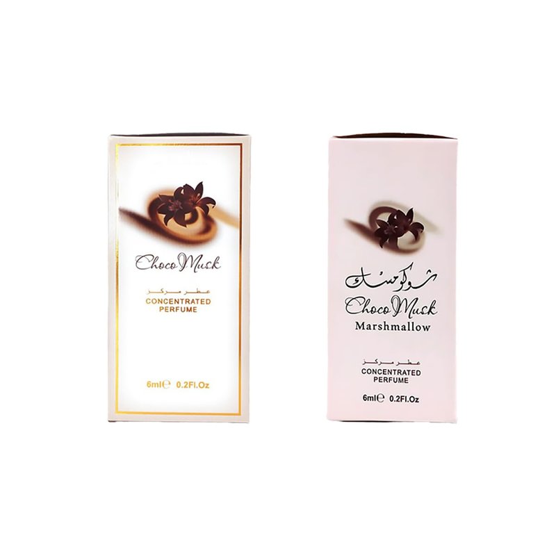 Pack of 2 – Choco Musk 6ml (0.2 Oz) Roll-On Oil & Choco Musk Marshmallow 6ml (0.2 Oz) Roll-On Oil | Long Lasting Unisex Perfume Oils