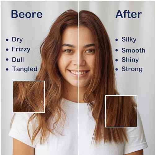 Protein Hair Treatment, Hair Protein, Nourishing + Strengthening + Hydrating Hair Mask For Curly Dry Damaged Bleached Split End Hair, Silk Protein & Sericin, Soft Fragrance, 500ml