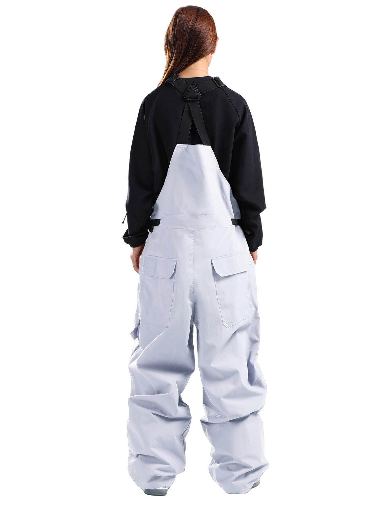 GSOU SNOW Women Snow Bibs Pants Baggy Snowboard Pant Ski Pants Bibs Overalls Waterproof Windproof Insulated