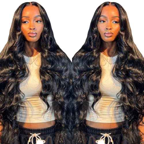 bunGiol Glueless Wigs Human Hair Pre Plucked PreCut 26 Inch Wear and Go Wig 180 Density 5x5 Hd Lace Closure Wigs Human Hair Body Wave Hd Lace Front Wigs for Women Frontal Wigs