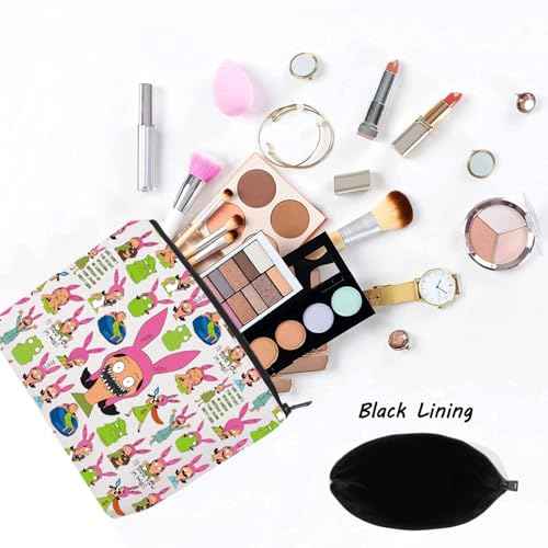 LEVLO Louis Cosmetic Bag Belcher Fans Gift Bob Family Zipper Pouch Bag Louis Cartoon TV Show Merchandise (I'll See You Bag)