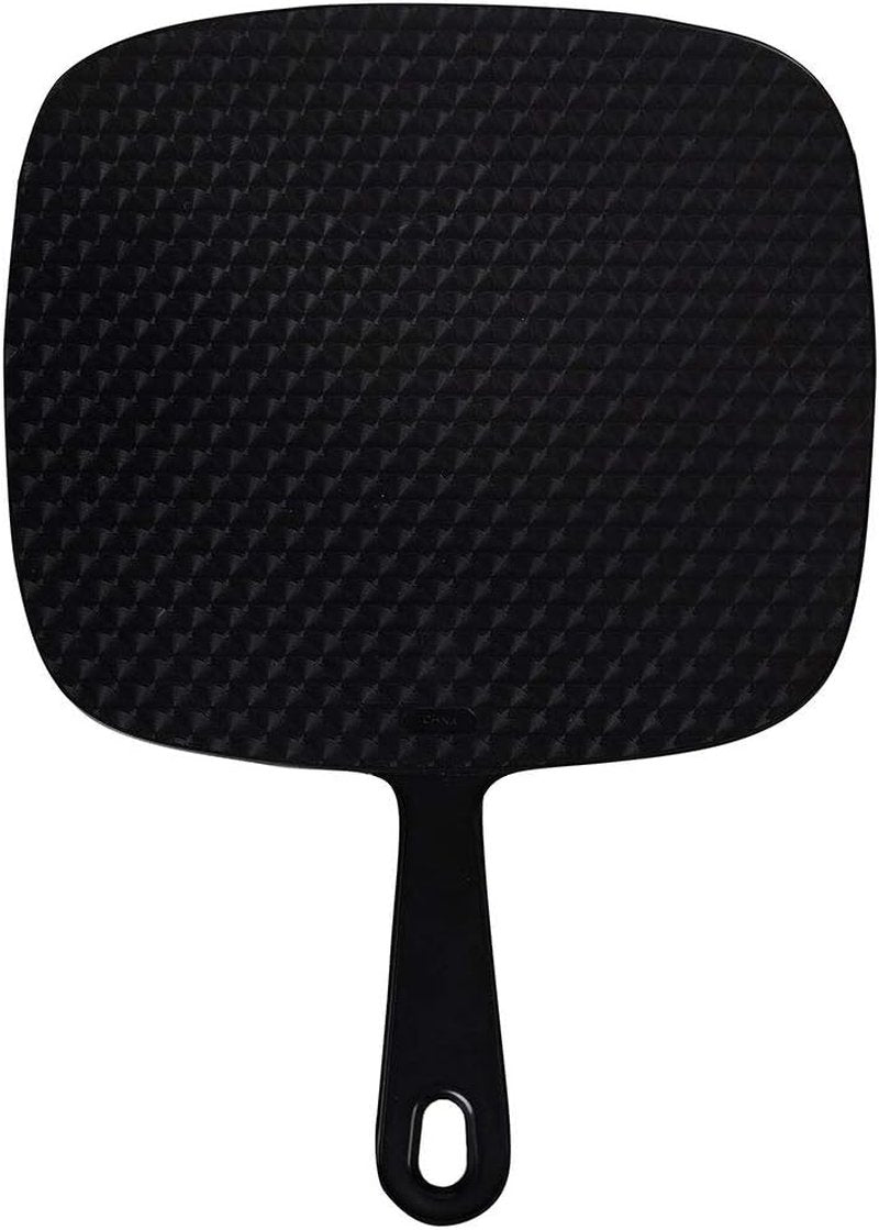 ForPro Professional Collection Extra Large Hand Mirror - Distortion-Free Reflection, 9" W x 12" L, Black