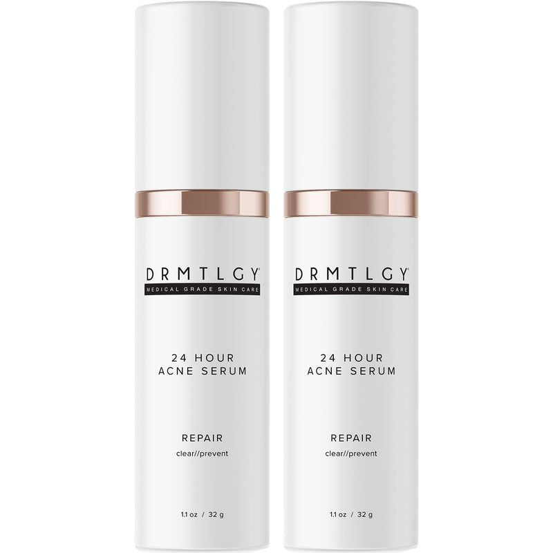 Acne Spot Treatment Serum - Micronized Benzoyl Peroxide 5% & Glycolic Acid | 1.1 oz, 2 Pack
