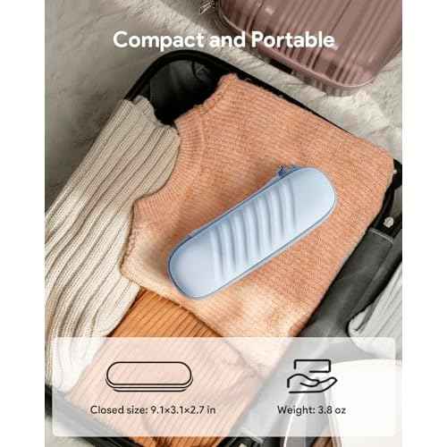 Electric Toothbrush Case for Oral-B Pro/iO/Philips Sonicare, Waterproof Traveling Toothbrush Storage Bag with Mesh Pocket Covers Protection (Blue)