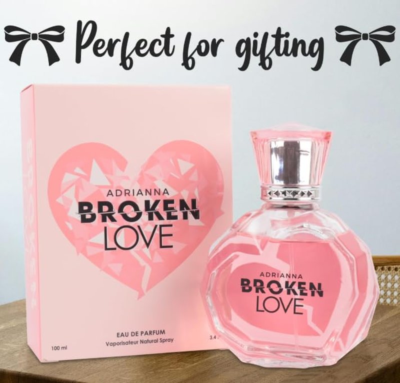Adrianna Broken Love Eau de Parfum for Women - Sweet Floral Fruity Fragrance with Coconut & Velvet Musk | 3.4 fl oz
