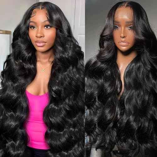 Body Wave Lace Front Wigs Human Hair 13x4 HD Lace Front Wigs for Women 200 Density Glueless Human Hair Wigs Pre Plucked with Baby Hair Natural Hairline 26 Inch