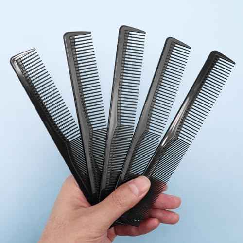 Disposable Combs in Bulk Individually Wrapped Widen and Fine Combs Straight Hair Combs for Women Men Long Handle Beauty Combs for Homeless, Hotel,Nursing Home (7in x 4in, Count, 100)