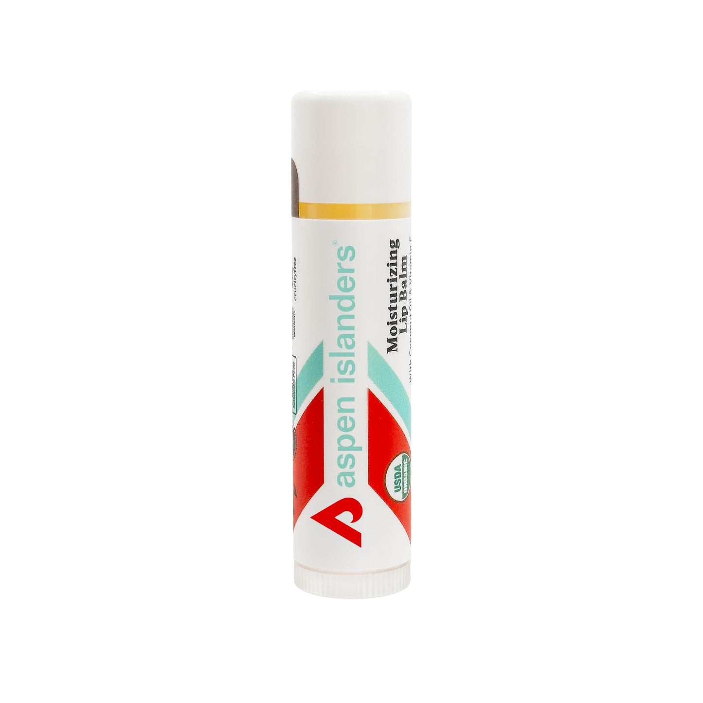 aspen islanders USDA Organic Coconut Restoring Lip Balm | Moisturizing with Coconut Oil, Calendula Extract, & Vitamin E | Non-SPF | Long-Lasting | PABA- and Paraben-Free, Cruelty Free | 0.15 oz