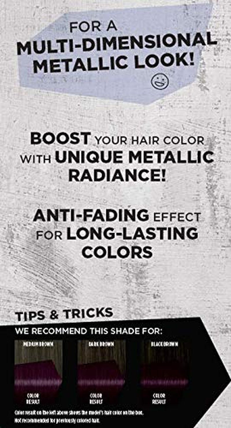Schwarzkopf Got2b Metallics Hair Color - M49 Smoky Violet, Long-Lasting Vibrant Shade
