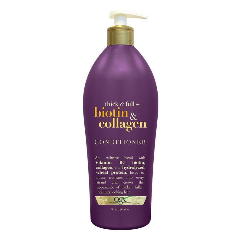 OGX Biotin & Collagen Conditioner - Nourishing Salon Size 25.4 Oz | Paraben & Sulfate Free
