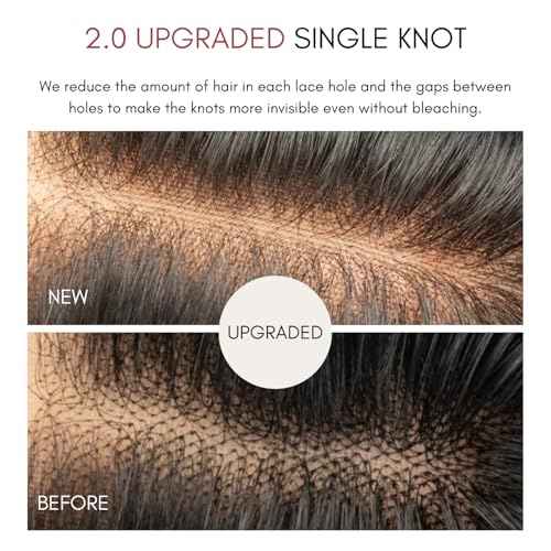 Water Wave 4x4 SKINLIKE Real HD Lace Closure Only Single Knot Human Hair 18 In,12A Virgin 0.09 mm Ultra-thin Invisible Wet n Wavy Curly Swiss HD Lace Closure Pre Plucked Free Part Natural Black
