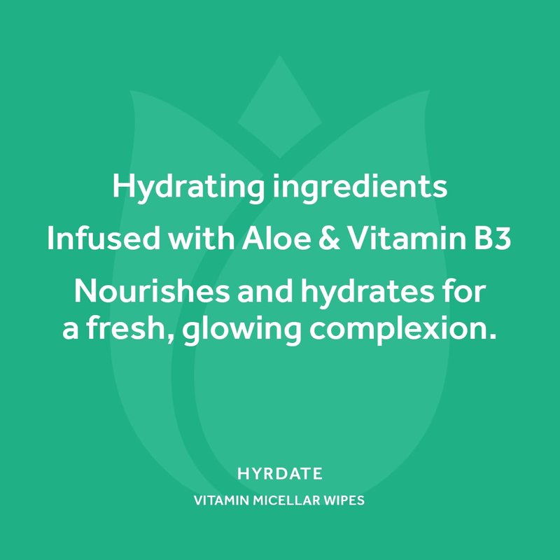 Pond's Vitamin Micellar Wipes - Hydrating Aloe Vera for Dry Skin | 25 Wipes (Pack of 2)