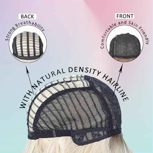 MORTICIA Long Loose Wavy Half Pink and Half Black Full Bang Wig