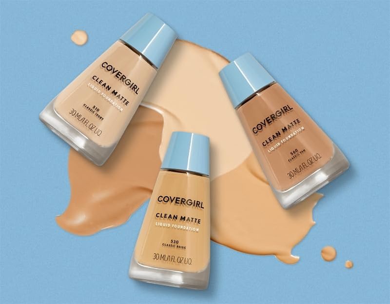 CLEAN MATTE Liquid Foundation - Perfect Beige 548 | Long-Lasting, Oil-Free Formula