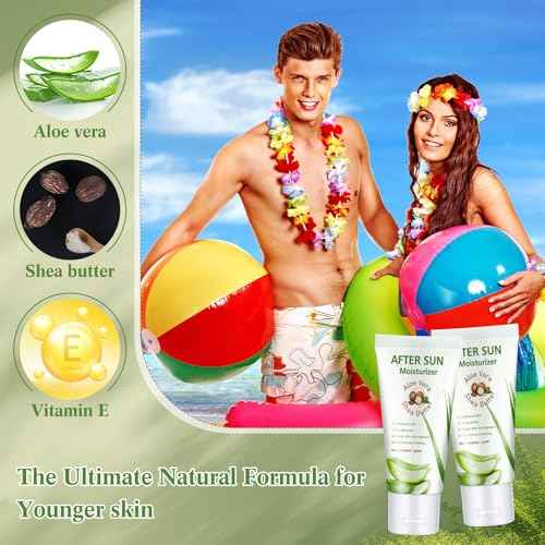 24 Pcs After Sun Lotion Mini Aloe Vera Lotion Bulk Travel, 1 oz Travel Size Aloe Vera Skin Moisturizer Organic Mini Sunscreen Bulk Party Favor Moisturizing for Face and Body