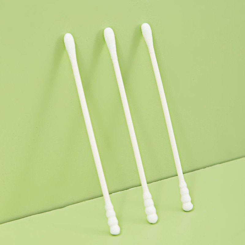 1000 Count Mini Cotton Swabs, Spiral/Round Cotton Swab with Paper Stick for Personal Care and Cleaning