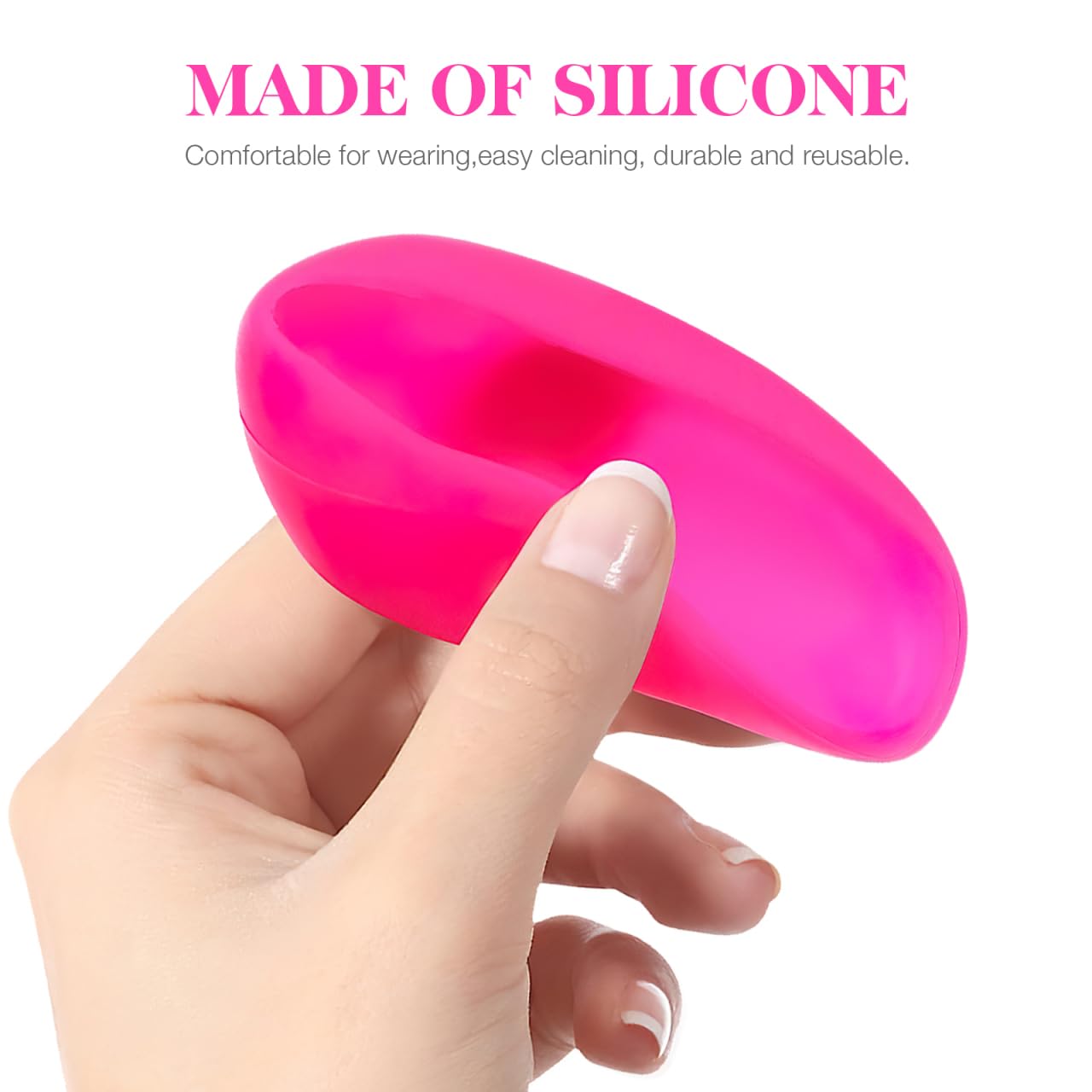 TOVINANNA Silicone Ear Protectors, 4pairs Anti-Slip Ear Covers Waterproof Ear Protective Cover for DIY Hair Dye, Washing Hair, Shower