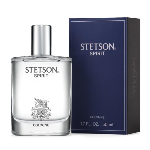 Stetson Spirit - Cologne Spray for Men - Woody, Earthy, and Casual Aroma with Fragrance Notes of Mandarin Leaf, Clary Sage, and Warm Amber- 1.7 Fl Oz