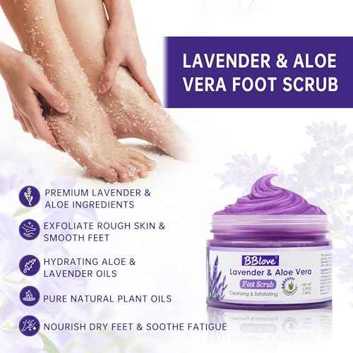 Lavender Foot Soak Set - Moisturizing Gel Socks, Foot File,Salt, Scrub, Foot Cream-5-in-1 Spa Care Kit & Cracked Heel Treatment, Exfoliating Dead Skin Repair Care Gift Set for Him and Her