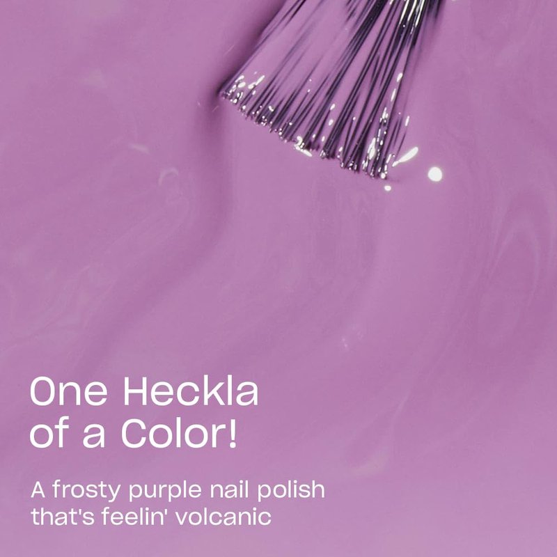 OPI Nail Lacquer One Heckla of a Color! | Opaque Soft Purple Crème Chip Resistant Nail Polish | Iceland Collection