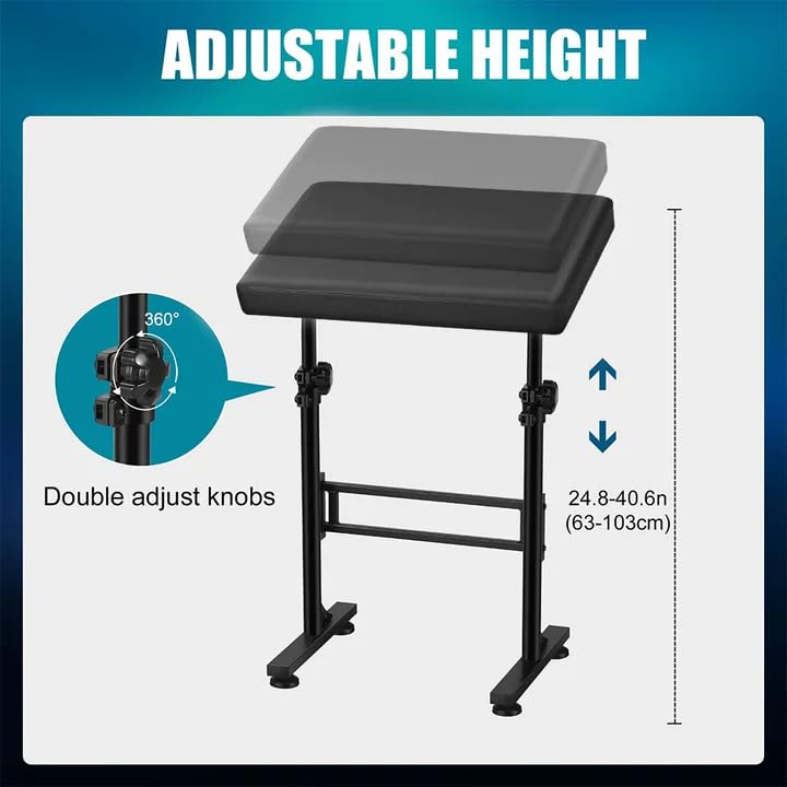 XXL Tattoo Arm Rest Stand - Professional Adjustable Armrest with Soft Pillow for Tattoo Studio