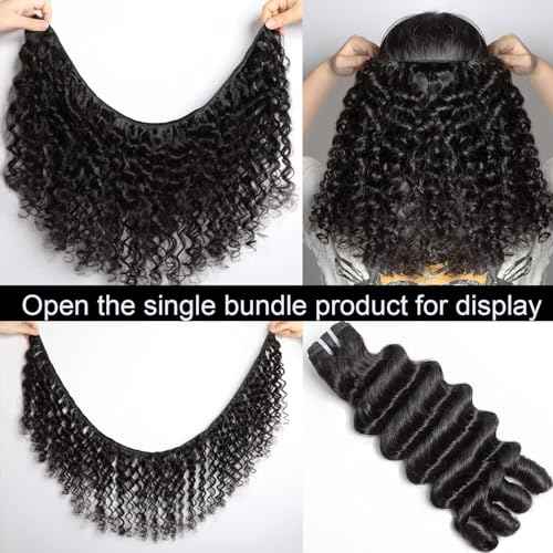 Lemoda 24Inch 1PC/lot Burmese Loose Deep Wave Curly Virgin Human Hair Bundles Spriral Curly Ends Top Quanlity Unprocessed Raw Human Hair Extensions