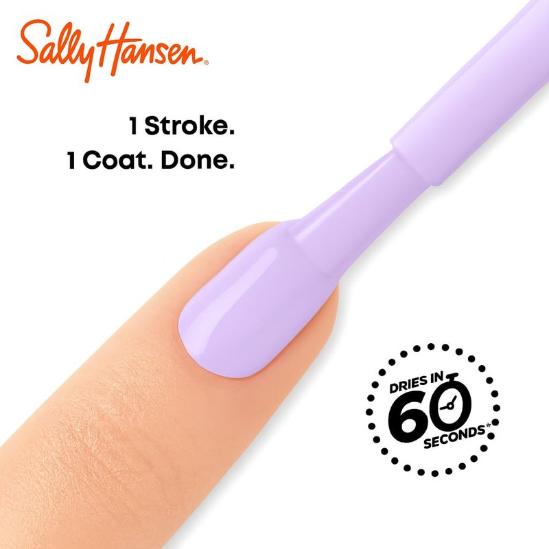 Sally Hansen Insta-Dri Galactic Nail Polish | Quick Dry, Long Lasting, Streak-Free Shine | Semi-Opaque, Shimmery | 110 Ne-Blue-la | Holographic Blue-Purple Nail Color