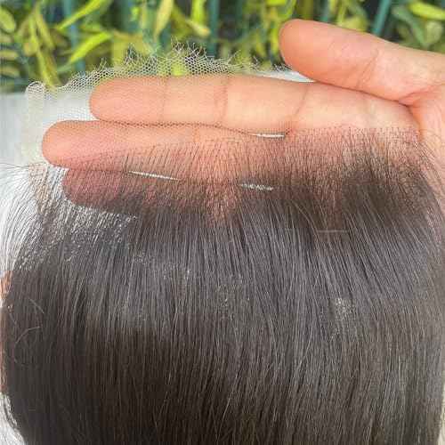 Grand Nature 6x6 HD Lace Closure, Virgin Human Hair Lace Closure Straight, Pre Plucked Natural Hair Line With Bleachable Knots