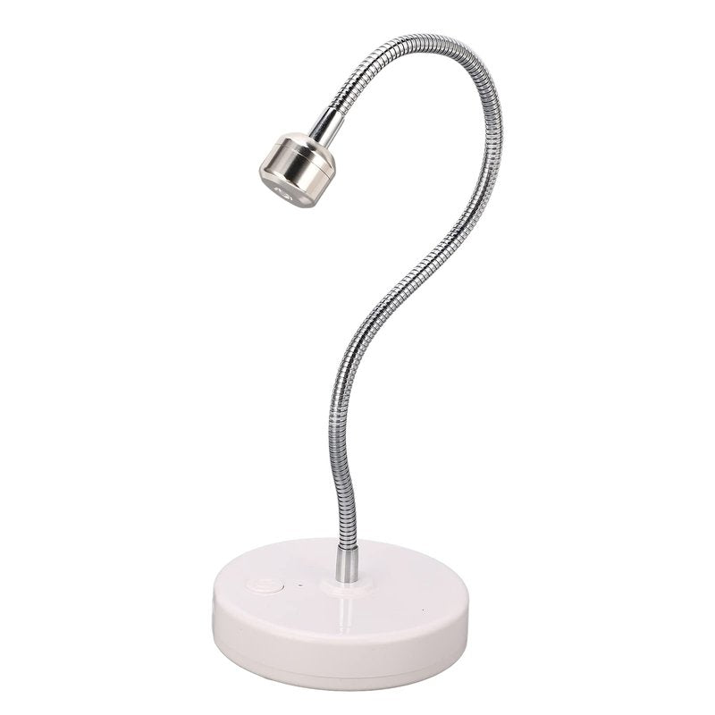 LAJS UV LED Nail Lamp, 3W USB Gel Curing Light with 360 Rotatable Gooseneck, 60S Timer for Salon and Home Use (LAJS5d4)