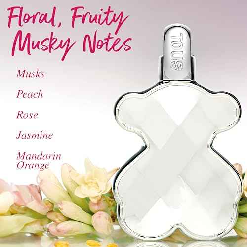 TOUS LoveMe the Silver Parfum for Women, Long-Lasting Floral Fragrance, Elegant Scent with Notes of Rose, Jasmine and Musk. Long-Lasting Scent for Everyday Wear, 3 Fl Oz